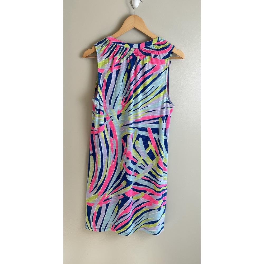 Lilly Pulitzer Eddie Dress Cotton Modal Button Front Resort Coastal Beach Sz M - Picture 5 of 8